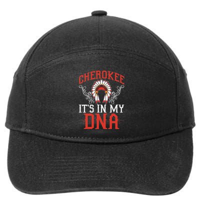 Cherokee My Dna Native Americans Design 7-Panel Snapback Hat