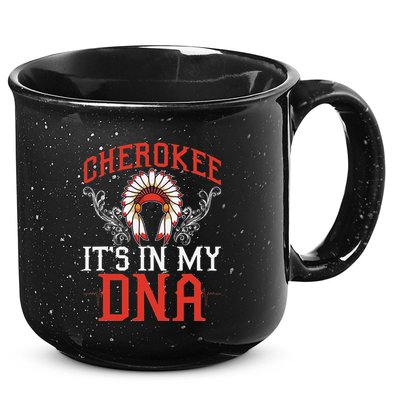 Cherokee My Dna Native Americans Design 15oz Campfire Ceramic Mug