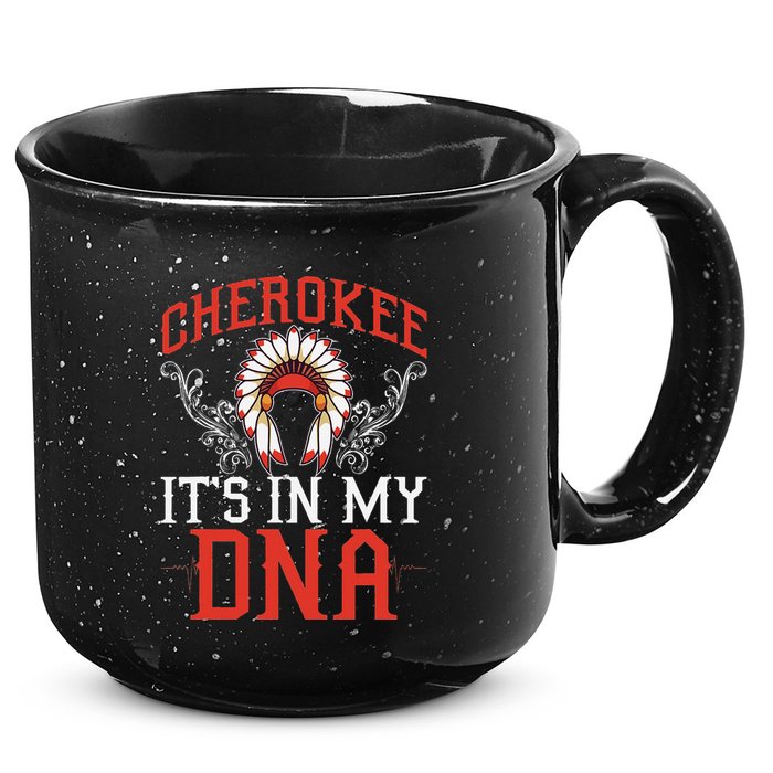 Cherokee My Dna Native Americans Design 15oz Campfire Ceramic Mug