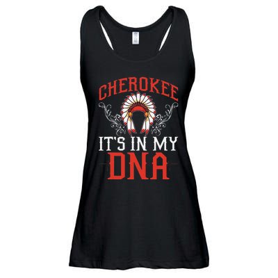 Cherokee My Dna Native Americans Design Ladies Essential Flowy Tank