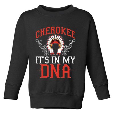 Cherokee My Dna Native Americans Design Toddler Sweatshirt