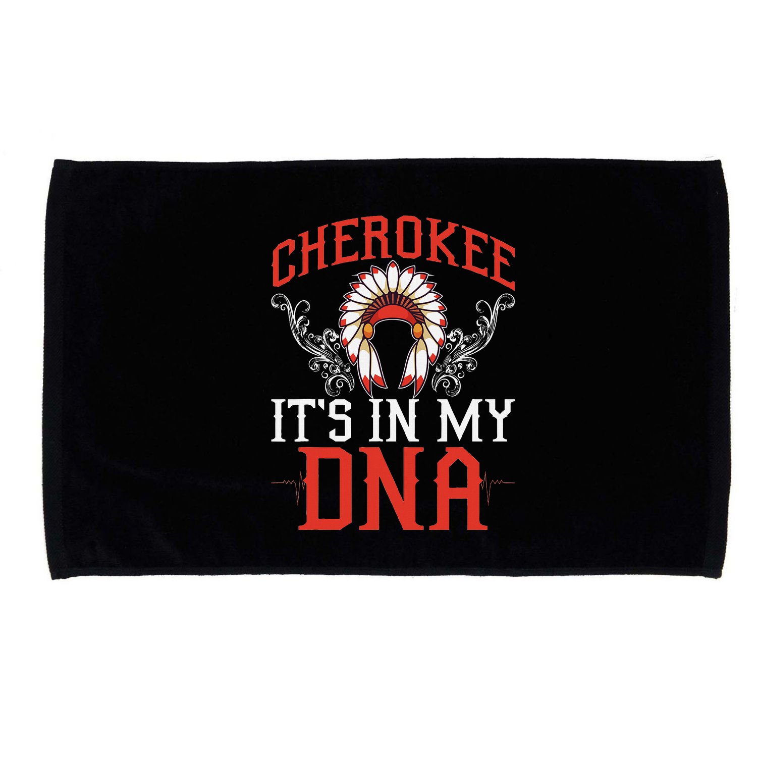 Cherokee My Dna Native Americans Design Microfiber Hand Towel