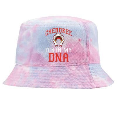 Cherokee My Dna Native Americans Design Tie-Dyed Bucket Hat