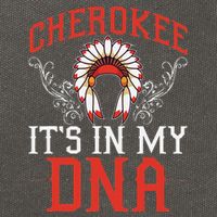 Cherokee My Dna Native Americans Design Cotton Canvas Backpack