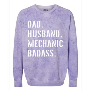 Car Mechanic Dad Funny Gift From Daughter Son Wife Gift Colorblast Crewneck Sweatshirt