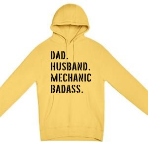 Car Mechanic Dad Funny Gift From Daughter Son Wife Gift Premium Pullover Hoodie