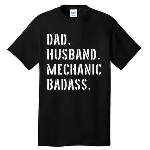 Car Mechanic Dad Funny Gift From Daughter Son Wife Gift Tall T-Shirt