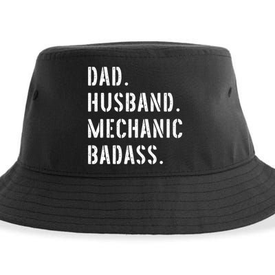 Car Mechanic Dad Funny Gift From Daughter Son Wife Gift Sustainable Bucket Hat