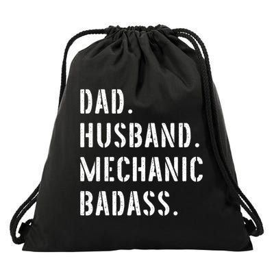 Car Mechanic Dad Funny Gift From Daughter Son Wife Gift Drawstring Bag