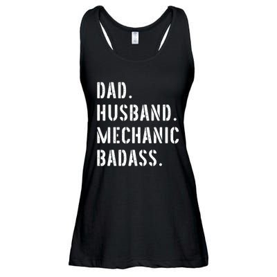 Car Mechanic Dad Funny Gift From Daughter Son Wife Gift Ladies Essential Flowy Tank