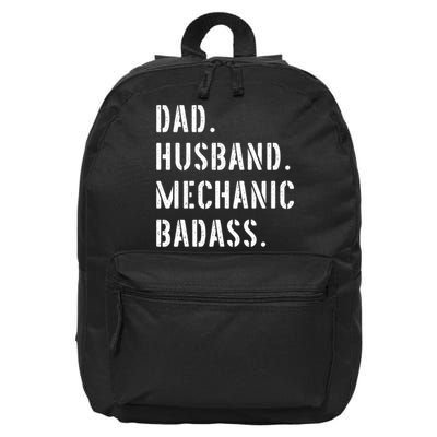 Car Mechanic Dad Funny Gift From Daughter Son Wife Gift 16 in Basic Backpack