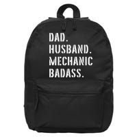 Car Mechanic Dad Funny Gift From Daughter Son Wife Gift 16 in Basic Backpack