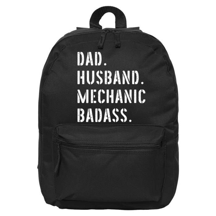 Car Mechanic Dad Funny Gift From Daughter Son Wife Gift 16 in Basic Backpack
