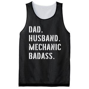 Car Mechanic Dad Funny Gift From Daughter Son Wife Gift Mesh Reversible Basketball Jersey Tank