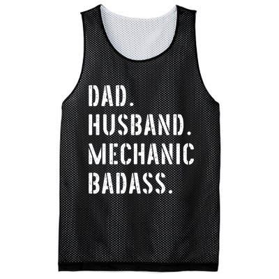 Car Mechanic Dad Funny Gift From Daughter Son Wife Gift Mesh Reversible Basketball Jersey Tank