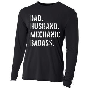 Car Mechanic Dad Funny Gift From Daughter Son Wife Gift Cooling Performance Long Sleeve Crew