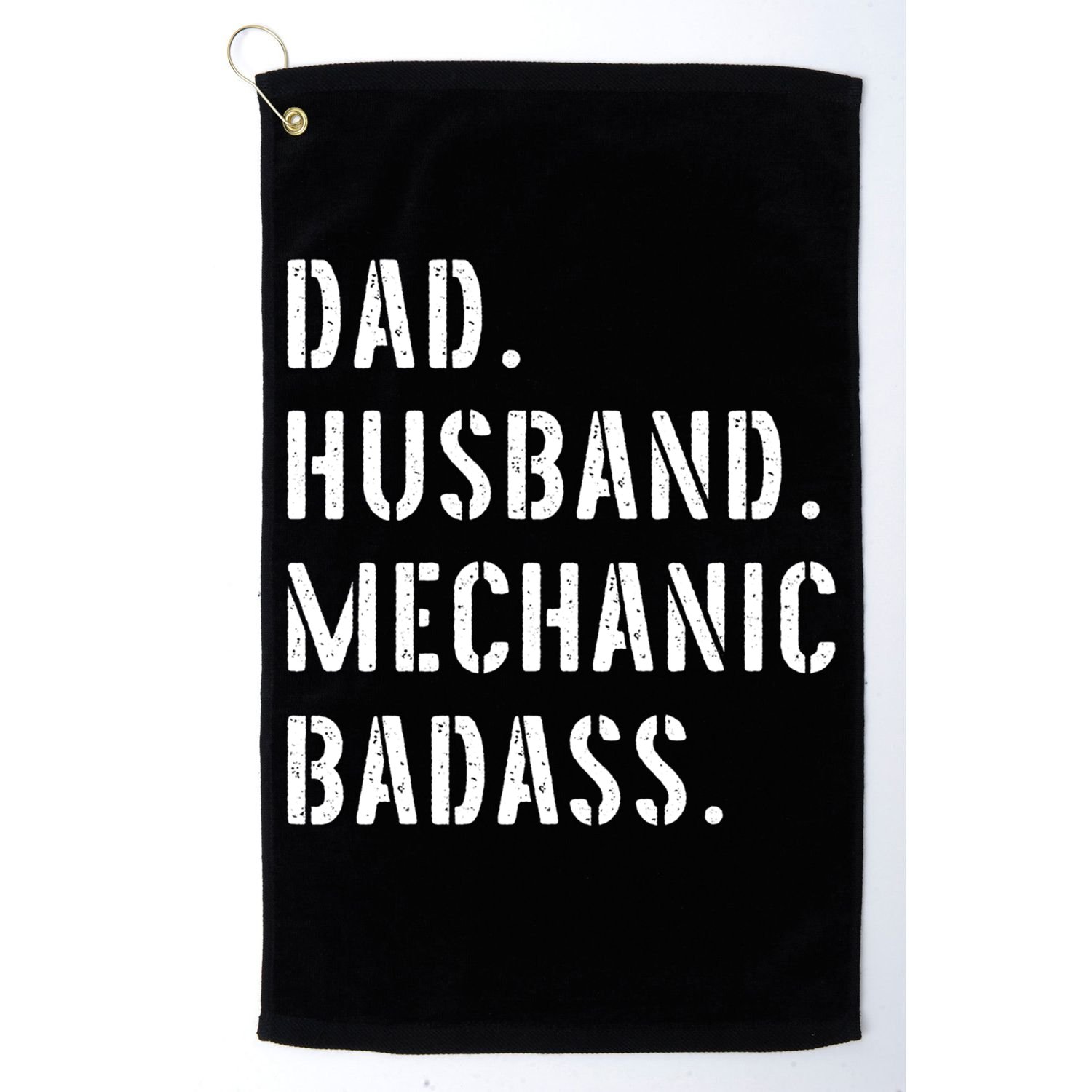 Car Mechanic Dad Funny Gift From Daughter Son Wife Gift Golf Towel