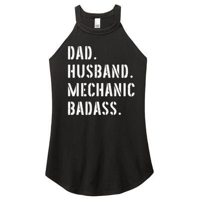 Car Mechanic Dad Funny Gift From Daughter Son Wife Gift Women’s Perfect Tri Rocker Tank