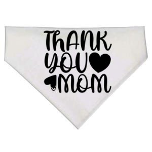 Cute Mother's Day Quote Thank You Mom Graphic Gift USA-Made Doggie Bandana