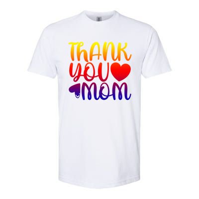 Cute Mother's Day Quote Thank You Mom Graphic Gift Softstyle® CVC T-Shirt