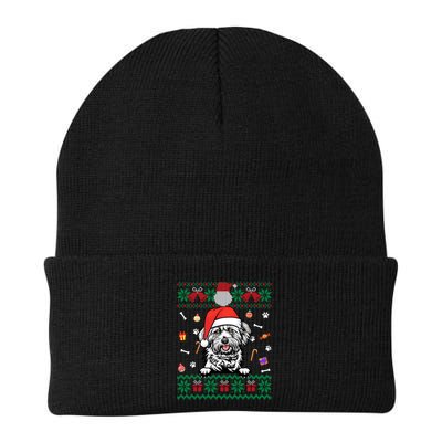 Cute Maltese Dog Ugly Christmas Santa Hat Xmas Gift Beanie