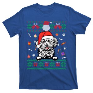 Cute Maltese Dog Ugly Christmas Santa Hat Xmas Gift T-Shirt