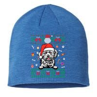 Cute Maltese Dog Ugly Christmas Santa Hat Xmas Gift Sustainable Beanie