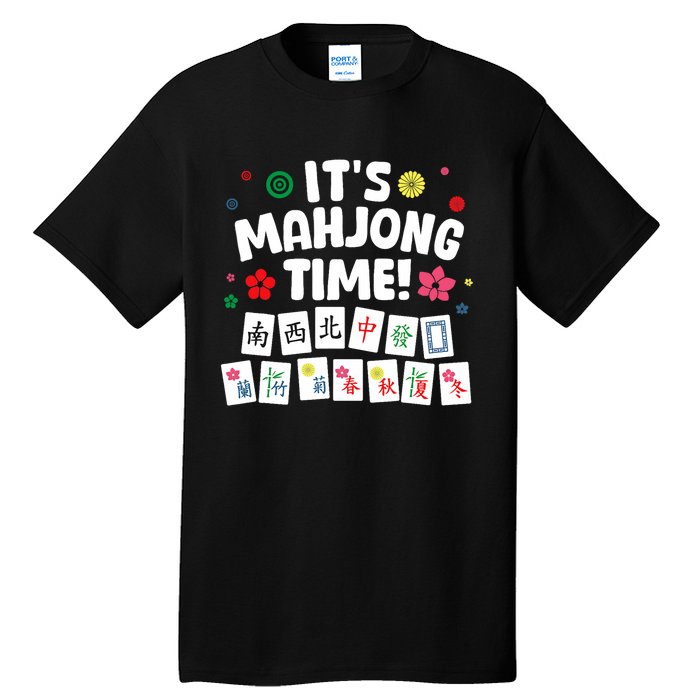 Cute Mahjong Design For Tile Game Mahjong Player Tall T-Shirt