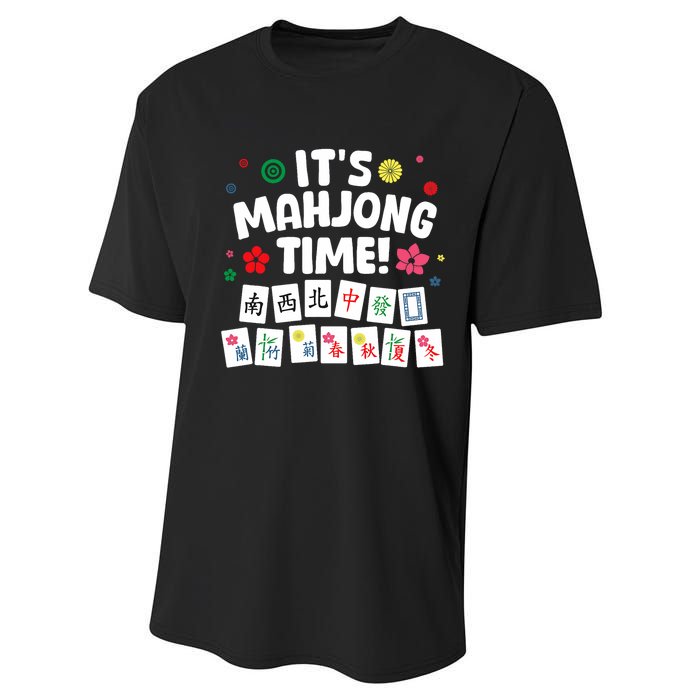 Cute Mahjong Design For Tile Game Mahjong Player Performance Sprint T-Shirt