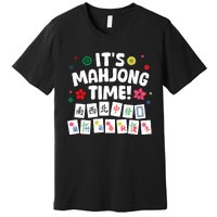 Cute Mahjong Design For Tile Game Mahjong Player Premium T-Shirt