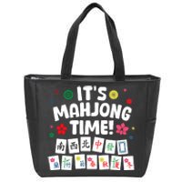 Cute Mahjong Design For Tile Game Mahjong Player Zip Tote Bag