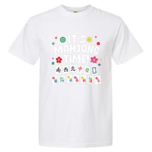 Cute Mahjong Design For Tile Game Mahjong Player Garment-Dyed Heavyweight T-Shirt