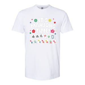 Cute Mahjong Design For Tile Game Mahjong Player Softstyle CVC T-Shirt