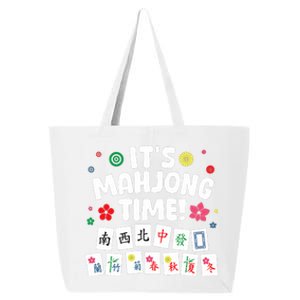 Cute Mahjong Design For Tile Game Mahjong Player 25L Jumbo Tote