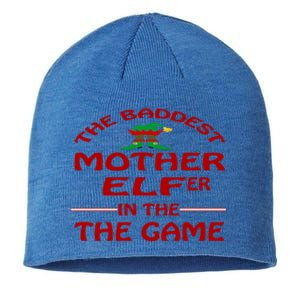 Cute Mother Elfer Elf Funny Sayings Ugly Christmas Gift Sustainable Beanie