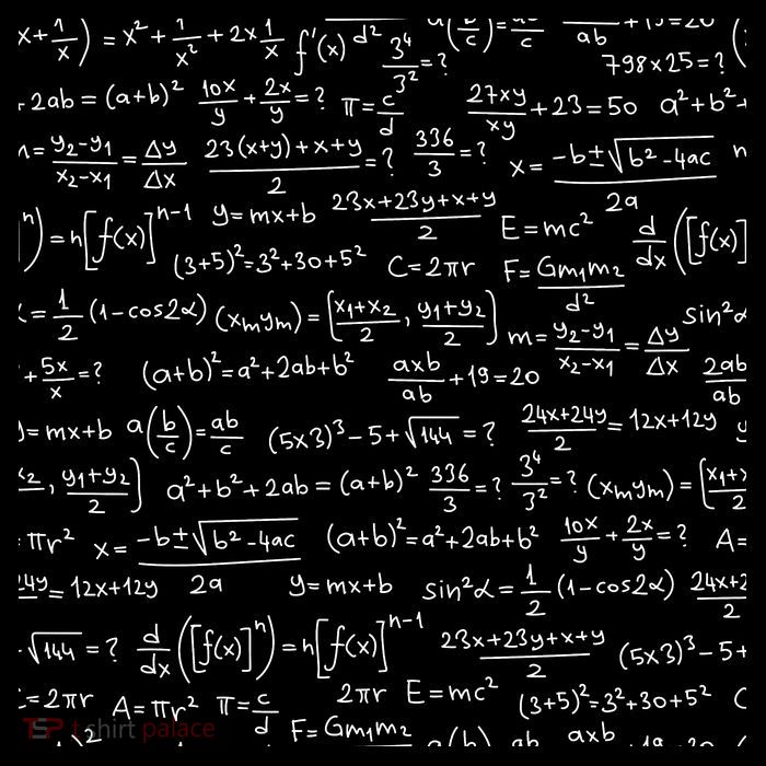 Cool Math Equations Work Board Drawstring Bag