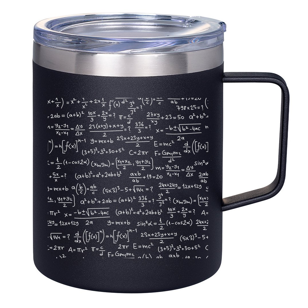 Cool Math Equations Work Board 12oz Stainless Steel Coffee Mug