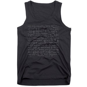 Cool Math Equations Work Board Tank Top