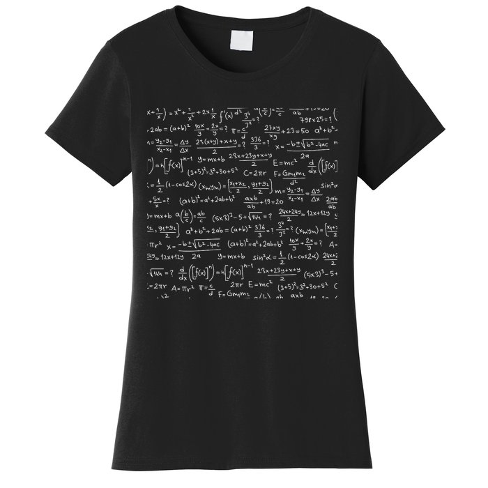 Cool Math Equations Work Board Women's T-Shirt