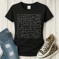 Cool Math Equations Work Board Womens T-Shirt