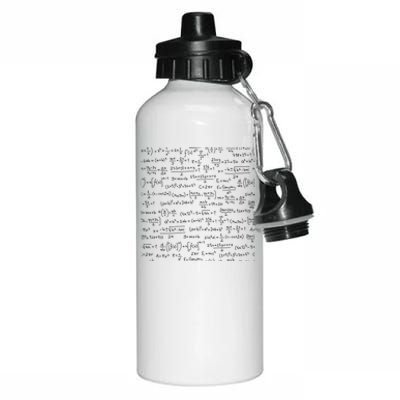 Cool Math Equations Work Board Aluminum Water Bottle 