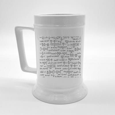 Cool Math Equations Work Board Beer Stein