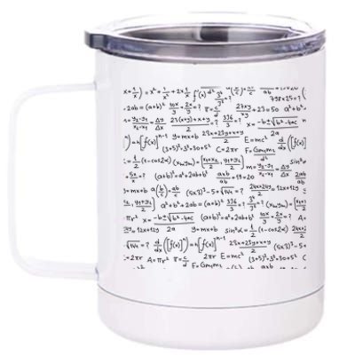 Cool Math Equations Work Board 12 oz Stainless Steel Tumbler Cup