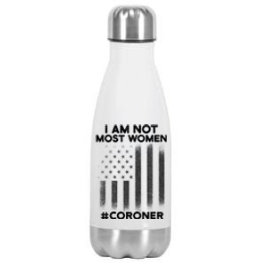 Coroner Medical Examiner Most Investigator Meaningful Gift Stainless Steel Insulated Water Bottle