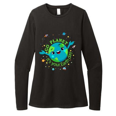 Cute Mother Earth Day Save Our Planet Women Girl Womens CVC Long Sleeve Shirt