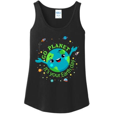 Cute Mother Earth Day Save Our Planet Women Girl Ladies Essential Tank