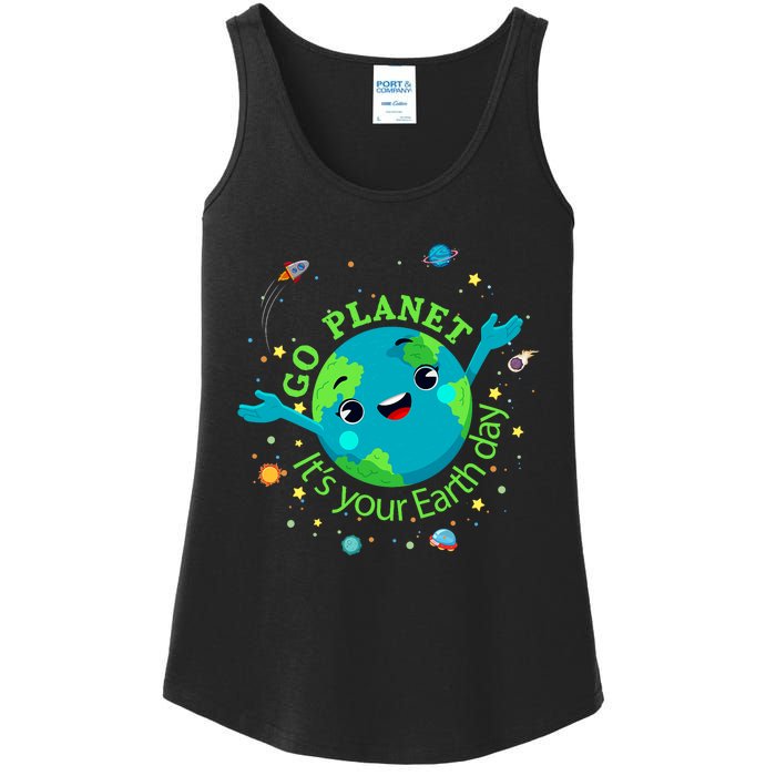 Cute Mother Earth Day Save Our Planet Women Girl Ladies Essential Tank