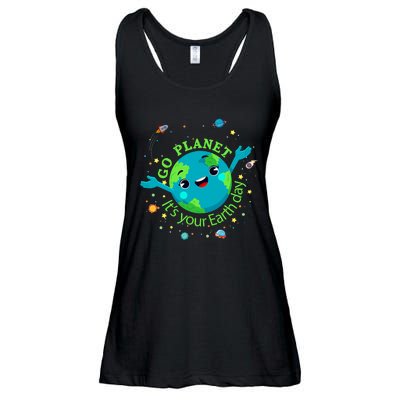 Cute Mother Earth Day Save Our Planet Women Girl Ladies Essential Flowy Tank