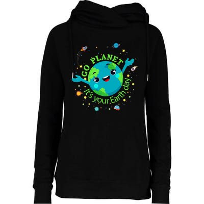 Cute Mother Earth Day Save Our Planet Women Girl Womens Funnel Neck Pullover Hood