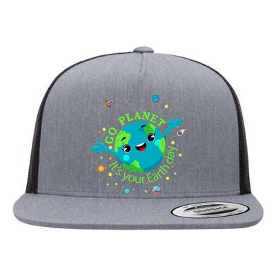 Cute Mother Earth Day Save Our Planet Women Girl Flat Bill Trucker Hat